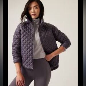 Athleta Whisper Featherless Jacket, Dusk Violet Size 3X NWOT